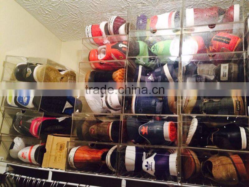 CLEAR ACRYLIC DISPLAY SHOE CASES BOX