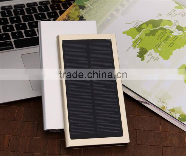 Real 10000mah high efficiency charger solar power bank for cellphone
