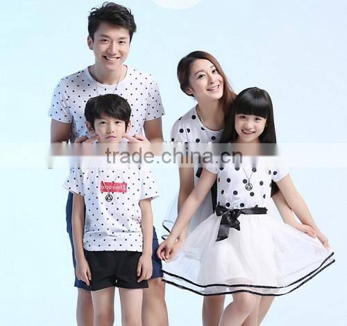 Fashion Polka Dot Pattern Family Clothing Factory Selling Boutique Shop Hot Mommy And Me Dress