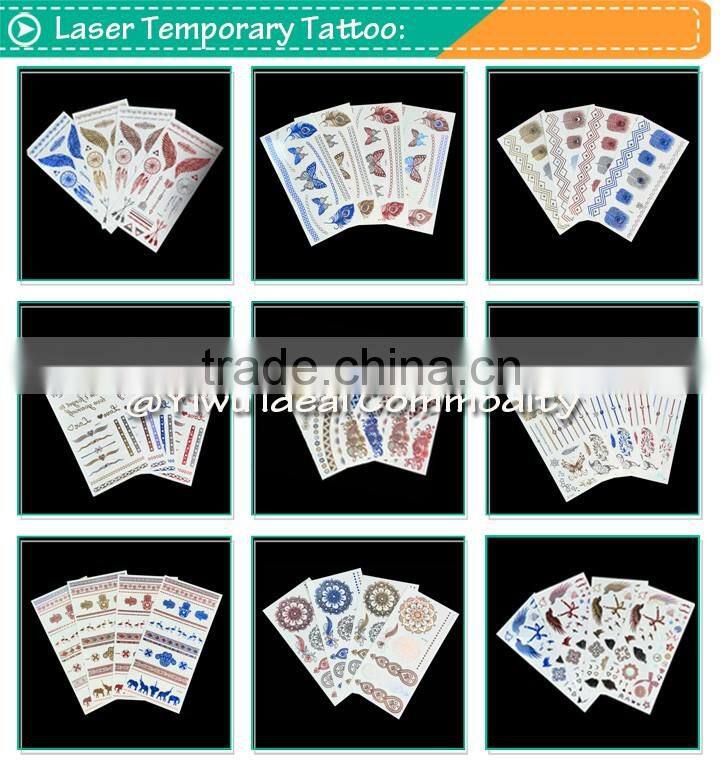 Laser Self Adhesive Body Jewel Butterfly Tattoo Sticker