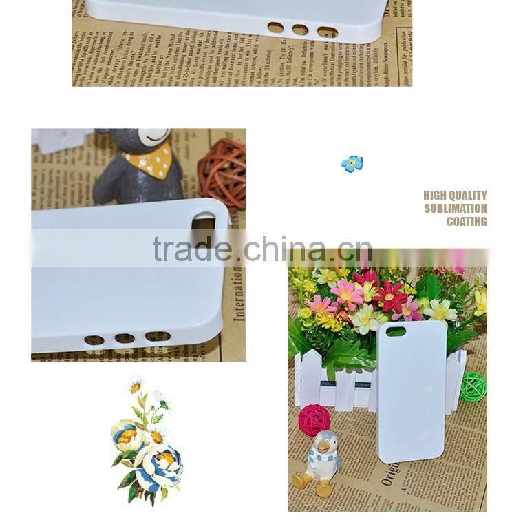Wholesale customed blank 2D 3D sublimation phone case for Iphone 5