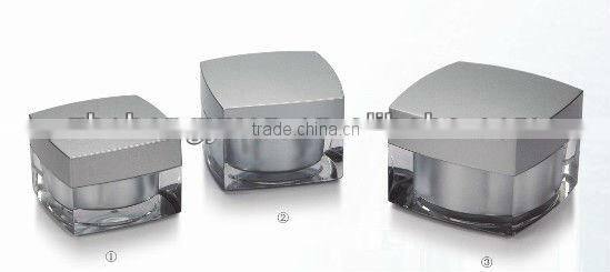 cosmetic cream jar with white colour