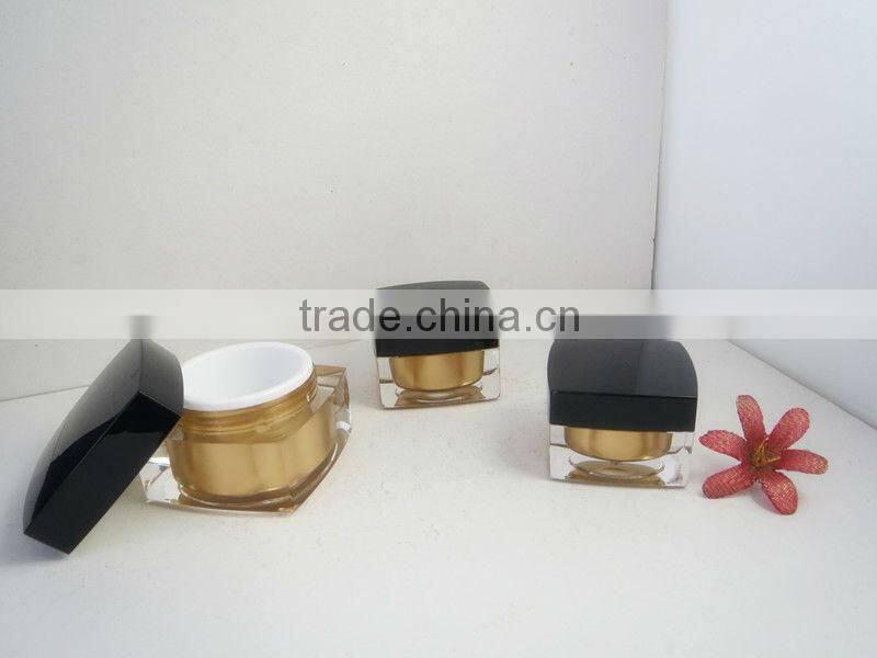 cosmetic cream jar with white colour
