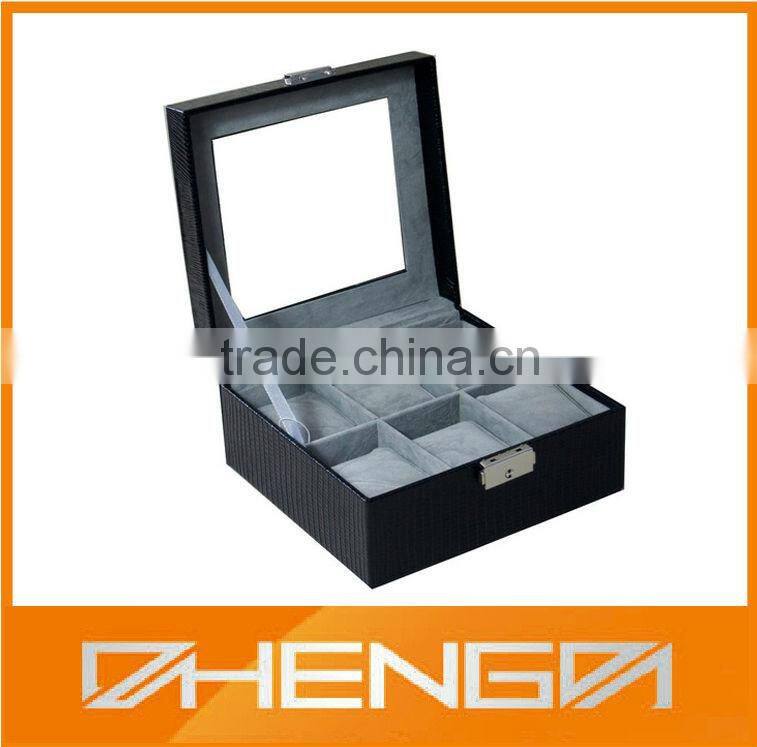 Best Sell custom made empty classic wooden watch boxes with different insert (ZDS-F250)