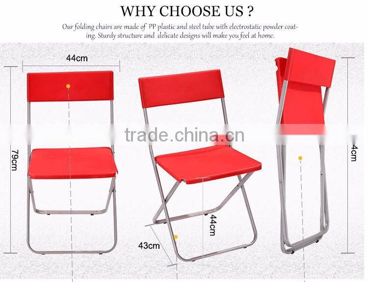 Modern design folding armless chairs