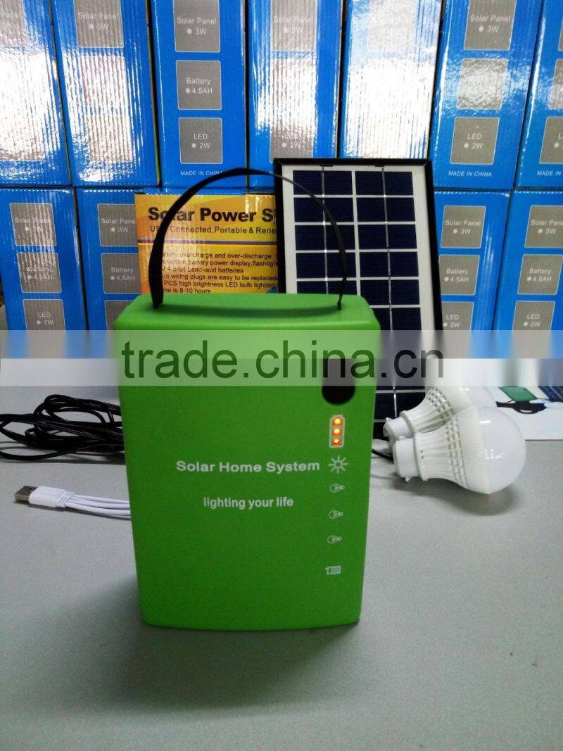 small solar home system 3w solar panel kits