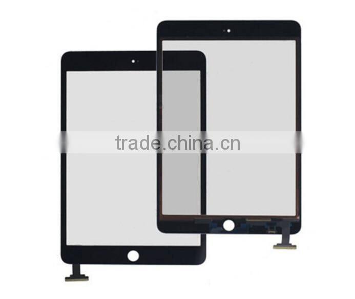 For iPad Mini 1 /2 Replacement Parts Touch Panel Screen Digitizer +IC Connector + Home Button Flex cable