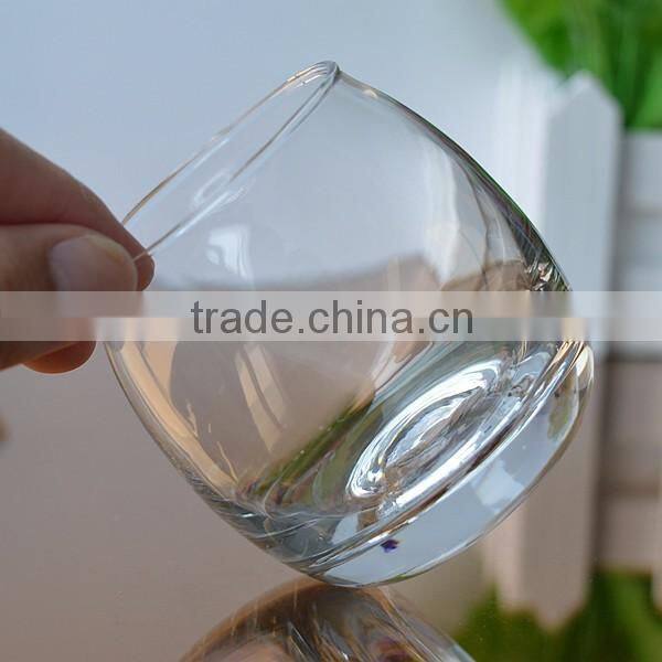 Ball shaped glass candle jar candle container for sale