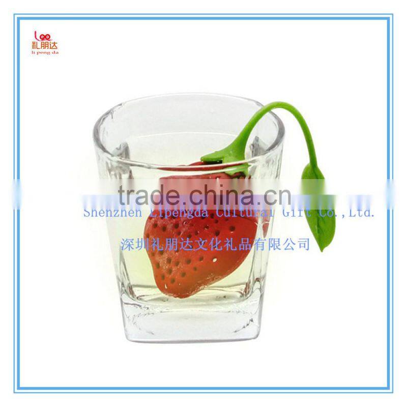 Fashion Leaf/flower shape Silicone Tea Infuser, Silicone Stainless Steel Tea strainer