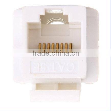 Factory sales best price UTP CAT 5E unshielded Keystone jack for Cat 5e/6 cables