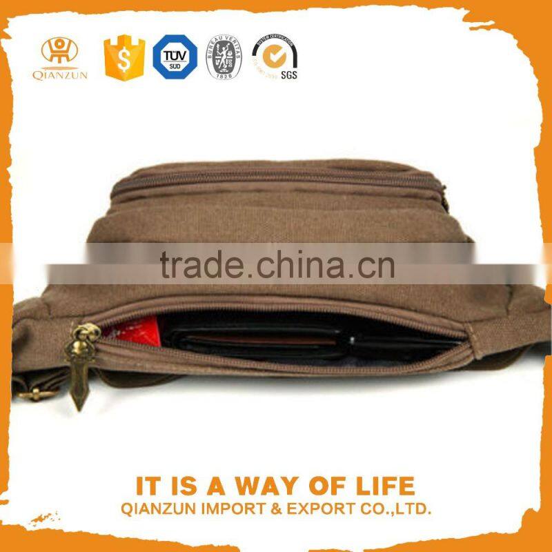 Purse Travel Hip Pouch Fanny Bag Canvas Waist Pack Bum Belt Bag