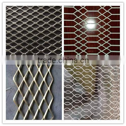 pvc coated expanded mesh/diamond wire mesh metal