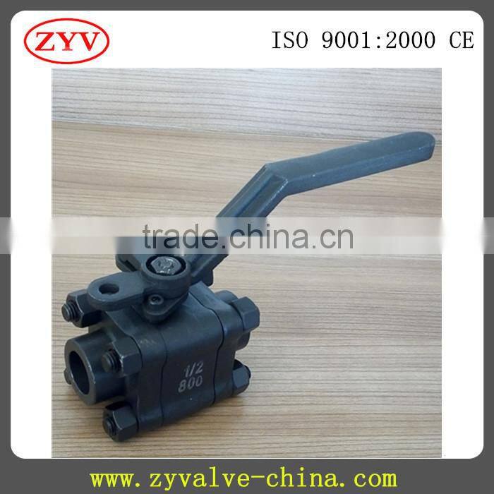 high service free service 316/304 stainless steel 3pc ball valve