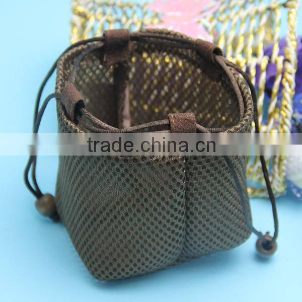 drawstring fancy colorful travel phone mesh bag pouch mesh net pouches wholesales