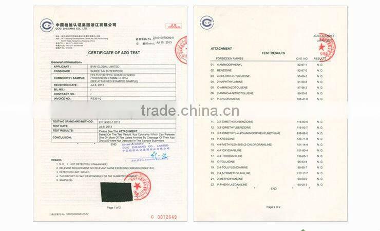 100% polyester 840D waterproof oxford fabric