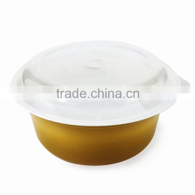 Custom cheap disposable round plastic bowl with lid China