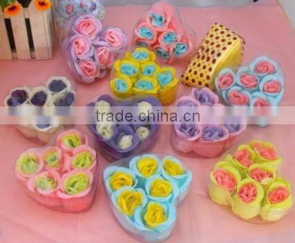24pcs rose decoration bath paper soap flowers