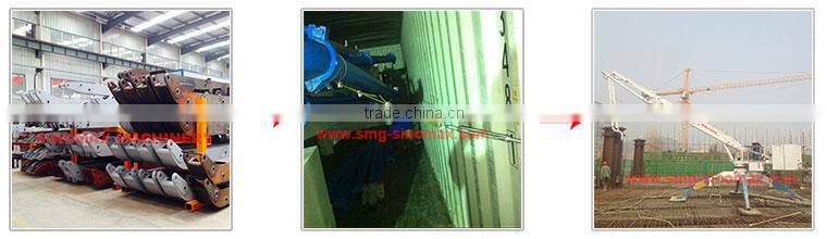 TOP! 13m 15m 17m 18m Mobile Hydraulic Concrete Placing Boom with Wheels/Spider Boom