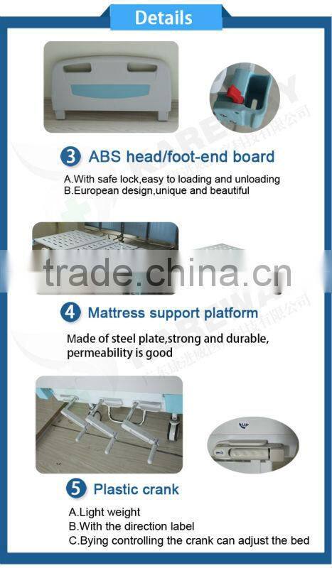 CE high end wooden board cama de hospital bed