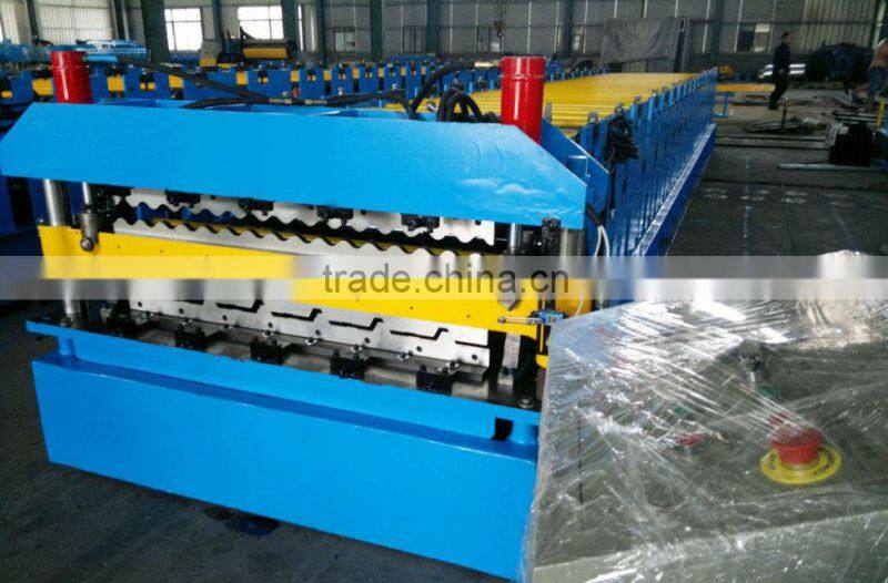 Galvanized metal sheet Double layer roof panel roofing sheet roll forming machine