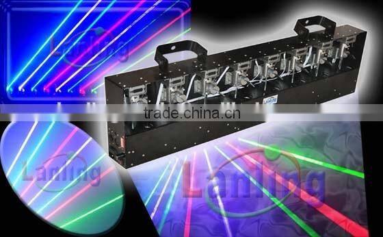Disco night club lighting 8-Head Moving-Head Fat-Beam Laser Curtain