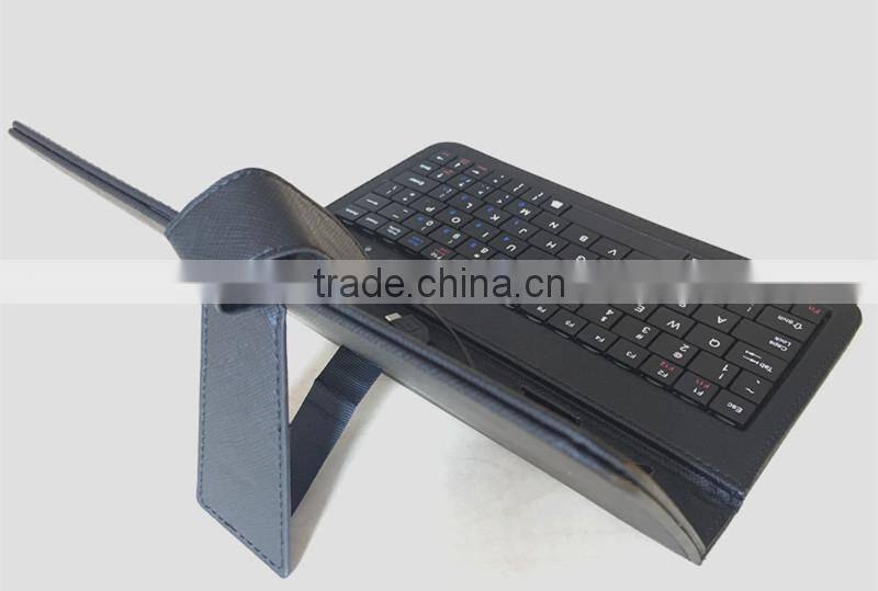 universal 7 inch mini book style flip tablet keyboard case for tablet pc