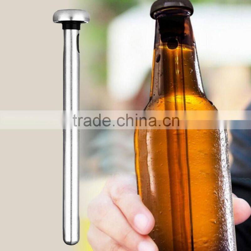 Beer Chiller Stick Pack of 2 Stainless Steel Bottle Wine Beverage Cooler Cooling Sticks