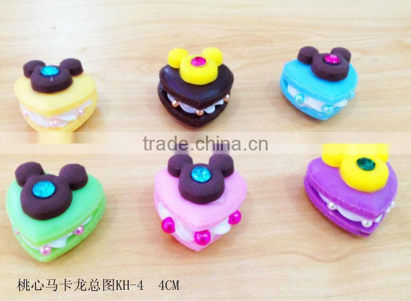Macaron in PVC for cell phone charm display