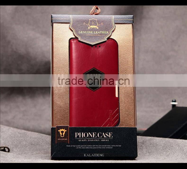 KALAIDENG Royale II series Genuine leather case magnetic cover for Samsung Galaxy S6 Edge plus