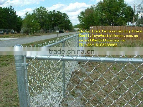 Y arm barbed wire chain link security fence