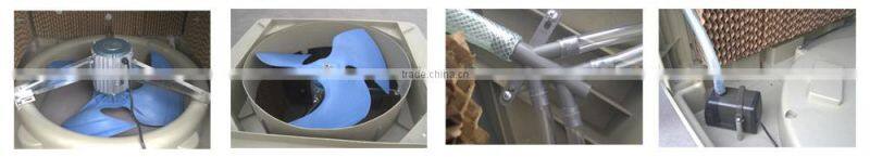 Industrial evaporator air cooling fan