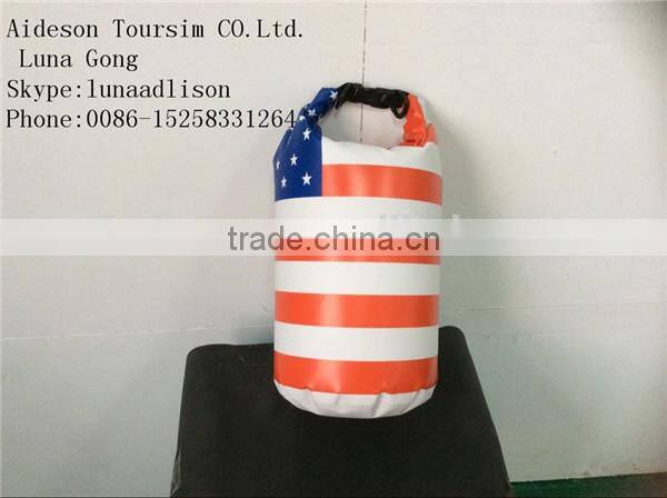 500D tarpaulin ocean pack dry bags waterproo with shoulder strap