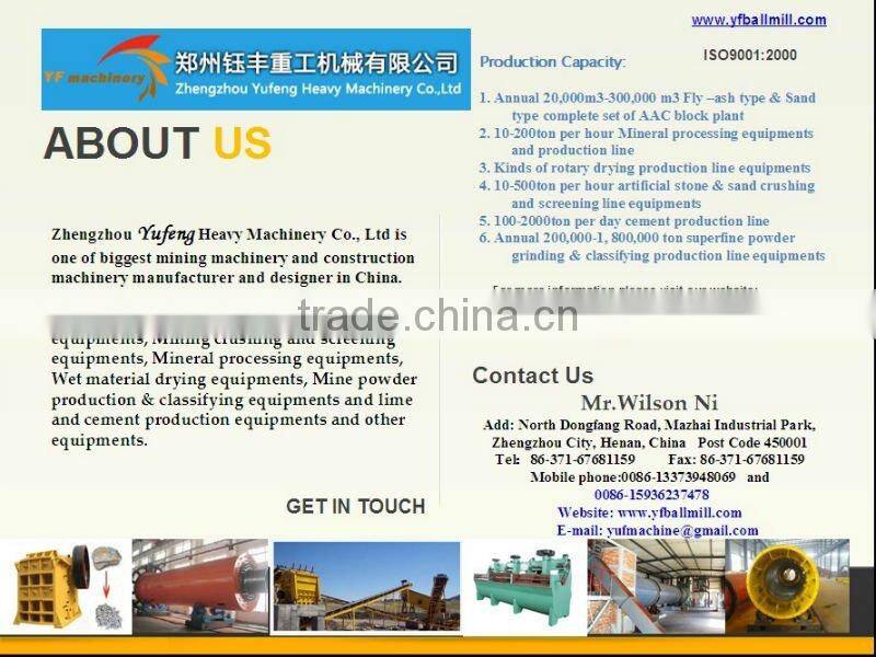 (Autoclaved Aerated Concrete block plant) AAC plant Production line