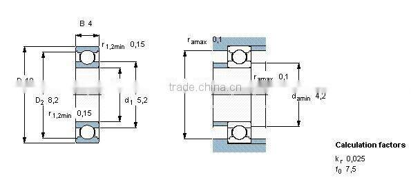 Toy wheel ball bearing 6318