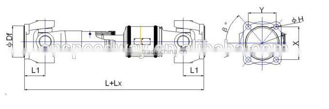 New product stainless Steel Driving Cardan Shafts for Automobile with TS/ISO certificate