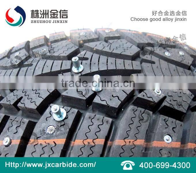 ZHUZHOU JINXIN winter studded tires Tungsten Carbide Car with truck tire studs gun JX9.0 install tools