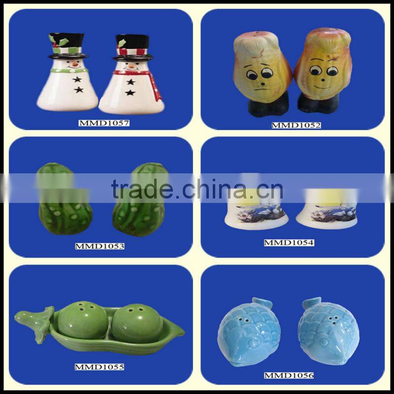 Ceramic Cucumbers Salt & Pepper Set