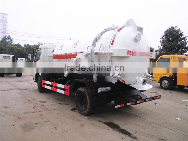 Dongfeng mini 5cbm sewage suction tanker truck