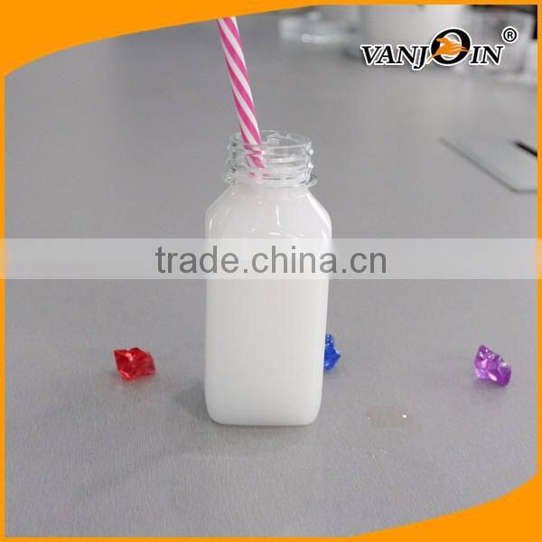 350ml Clear Beverage Cans with White Plastic Lid