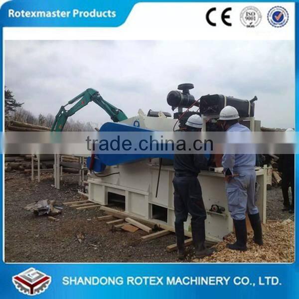 Wood logs chipper chipping machine with electric motor