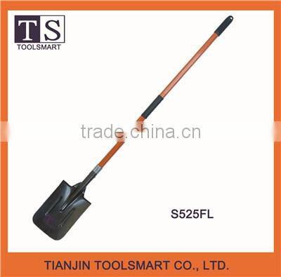 Hot sale different types of camping steel garden shovel with wooden handle