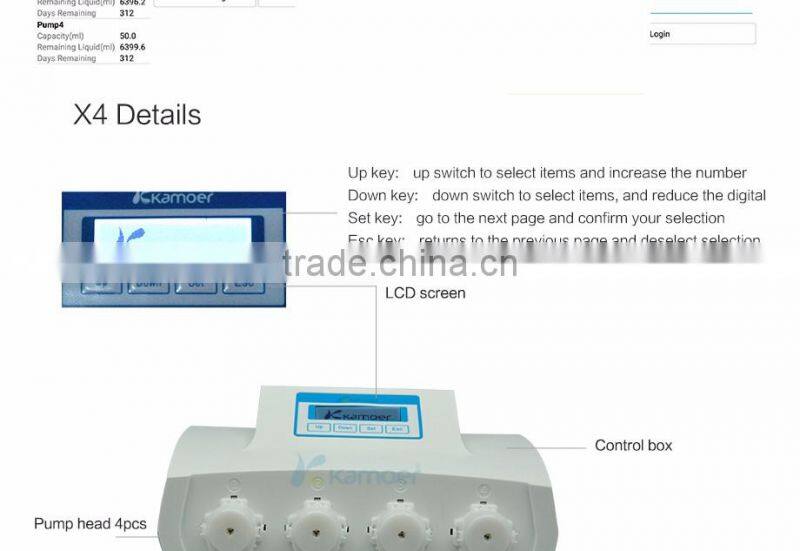 Kamoer X4 wifi dosing pump for aquarium