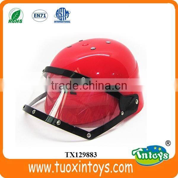 Cheap red plastic toy helmet for kids