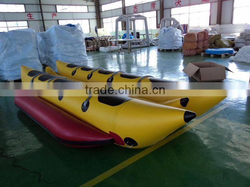 (ce) pvc material 8 persons water banana inflatable boat