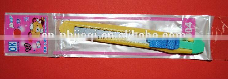 2014 sale paper slitting knife/ Art knife with plastic handle