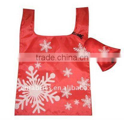 christmas bell shopping bag 190T polyester