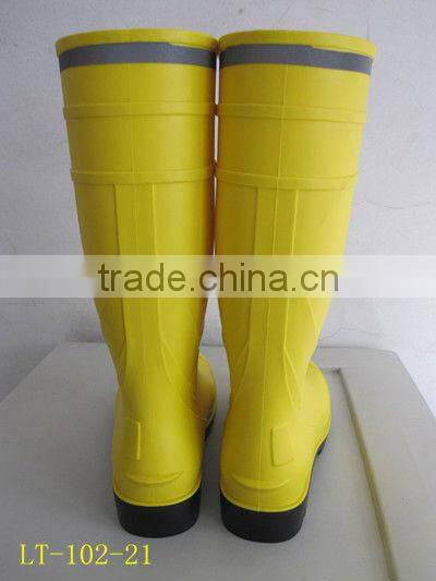 steel toe mining working boot yellow