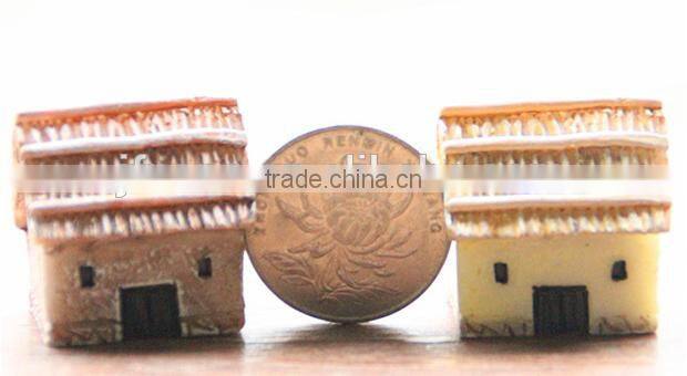 Zakka Aegean Sea micro landscape accessories resin mini house ornaments crafts