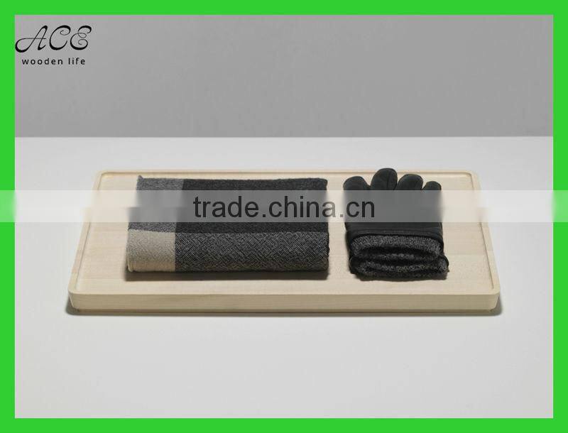 Rectangle wooden serving tray