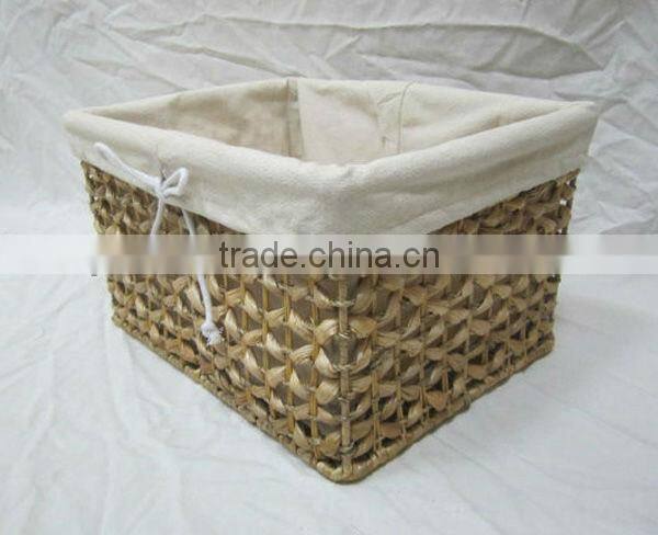 Natural Oval Water hyacinth pot storage baskets